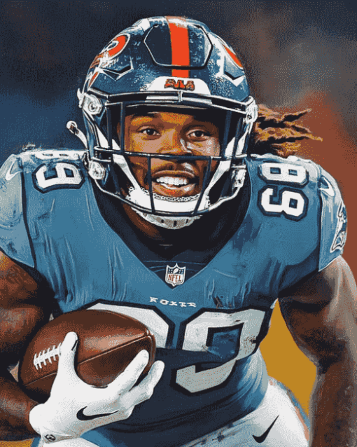 Derrick Henry Famous Football Players Diamond Painting