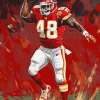 Derrick Thomas American Football Diamond Painting