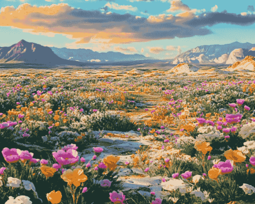 Desert Blossoms Diamond Painting