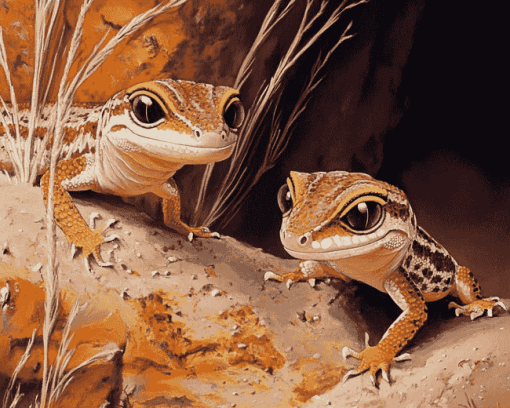 Desert Gecko Animal Diamond Painting