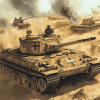 Desert War Tanks Diamond Painting