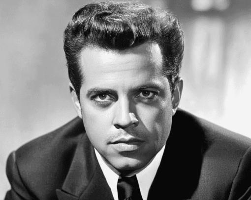 Desi Arnaz Black White Diamond Painting