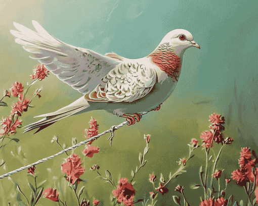 Diamond Dove Bird Diamond Painting