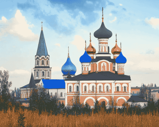 Diamond Painting of Nativity Cathedral Suzdal