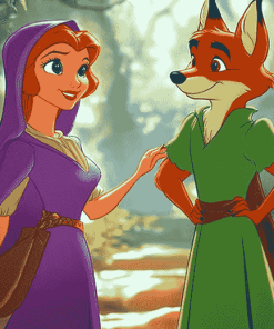 Disney Lady Marian and Robin Hood Diamond Painting