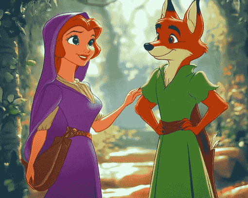 Disney Lady Marian and Robin Hood Diamond Painting