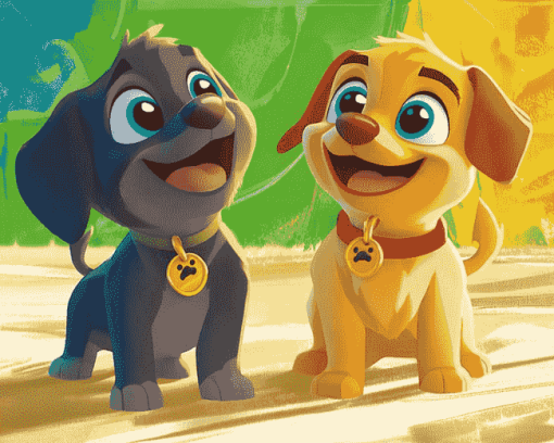 Disney Puppy Dog Pals Adventure Diamond Painting