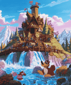 Disneyland Splash Mountain Adventure Diamond Painting