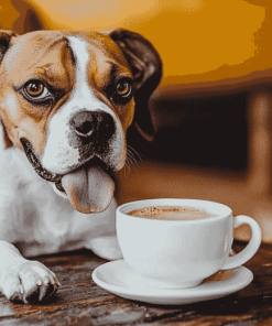 Dog Lover's Coffee Diamond Painting