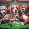 Dogs Playing Cards Diamond Painting