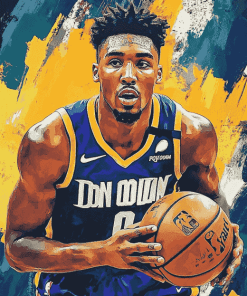 Donovan Mitchell Famous Basketballer Diamond Painting