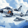 Douglas A4 Skyhawk Jets Diamond Painting