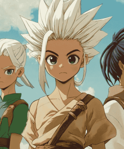 Dr Stone Anime Diamond Painting