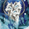 Dream Catcher Wolves Diamond Painting