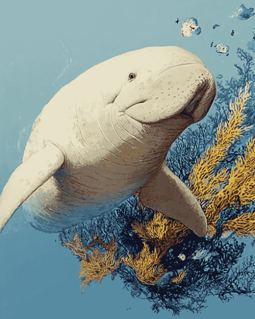 Dugong Sea Creature Diamond Painting