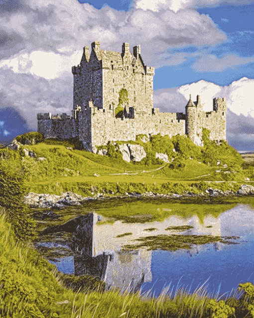 Dunguaire Castle Scenic View Diamond Painting