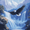 Eagles and Waterfalls Wildlife Diamond Painting