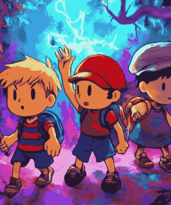 Earthbound Game Characters Diamond Painting