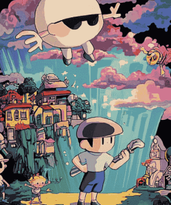 Earthbound Game Poster Diamond Painting