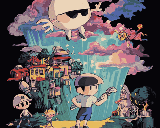 Earthbound Game Poster Diamond Painting