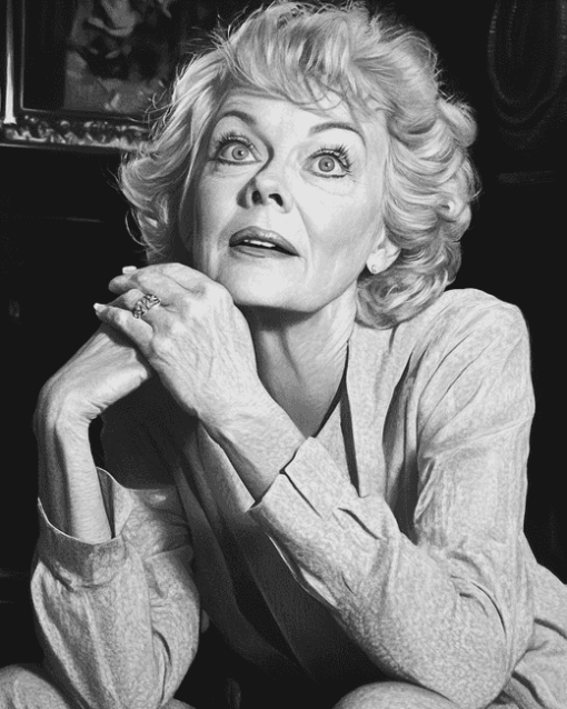 Elaine Stritch Monochrome Diamond Painting