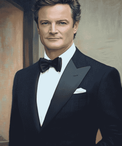 Elegant Colin Firth Diamond Painting