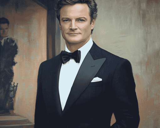 Elegant Colin Firth Diamond Painting