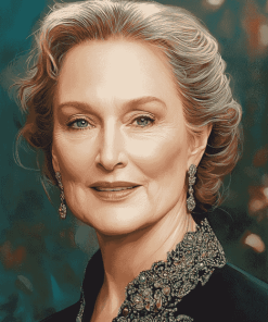 Elegant Meryl Streep Diamond Painting