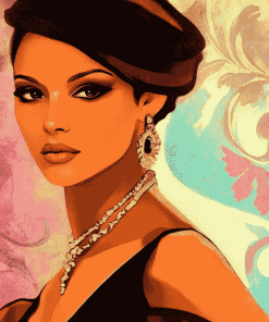 Elegant Women Lady Diamond Painting