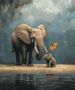 Elephant Companions Diamond Painting