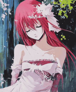 Elfen Lied Anime Diamond Painting