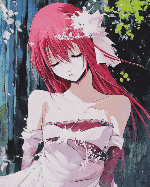 Elfen Lied Anime Diamond Painting