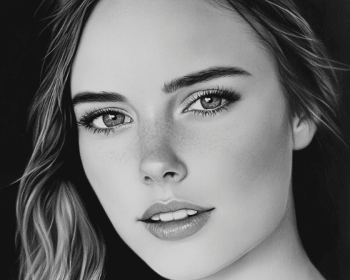 Ellyse Perry Monochrome Legend Diamond Painting