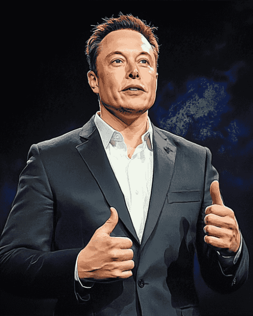 Elon Musk Innovation Diamond Painting