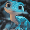 Elsa Frozen Lizard Animation Diamond Painting