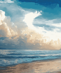 Emerald Isle Beach Scene Diamond Painting