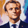 Emmanuel Macron French Leader Diamond Painting