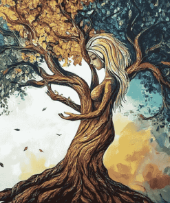 Enchanted Woman Tree of Life Diamond Painting