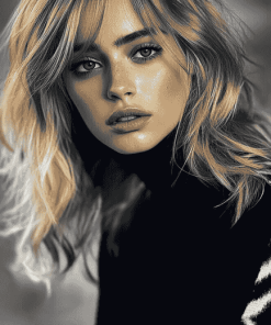 English Model Suki Waterhouse Diamond Painting