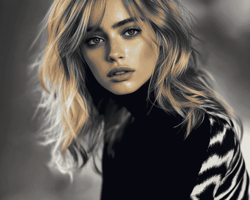 English Model Suki Waterhouse Diamond Painting