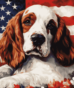 English Setter Puppy Diamond Painting