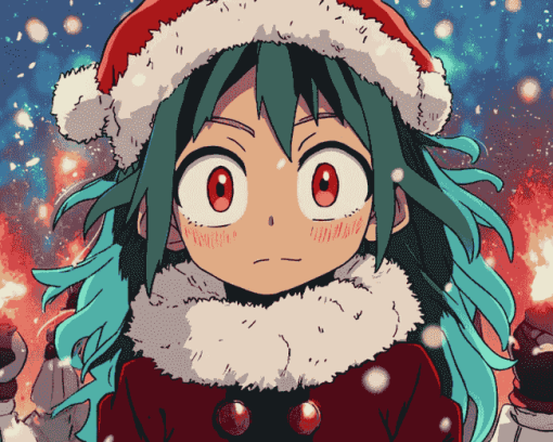 Eri MHA Christmas Anime Diamond Painting