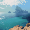 Es Vedra Island Seascape Diamond Painting