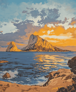 Es Vedra Sunset Seascape Diamond Painting