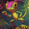 Espio The Chameleon Sonic Diamond Painting