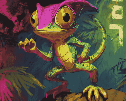 Espio The Chameleon Sonic Diamond Painting