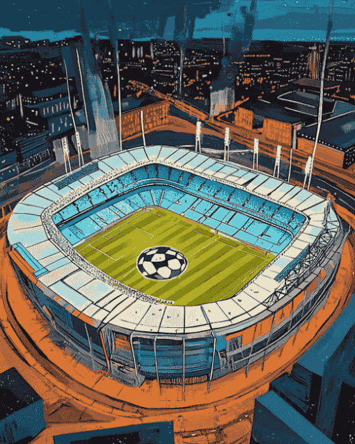 Etihad Stadium Art Diamond Painting