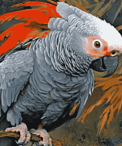 Exotic African Parrot Diamond Painting