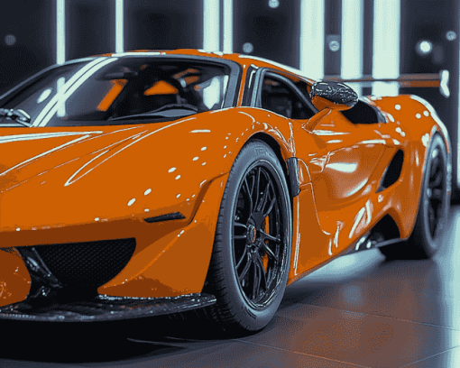 Exotic Orange Car Diamond Painting