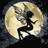 Fairy Moon Silhouette Diamond Painting